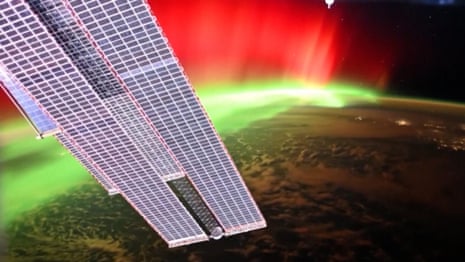 Spectacular aurora captured from space by Russian cosmonaut – video