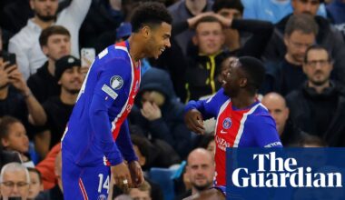 Quickfire Doué and Dembélé inspire PSG to thrilling win at Manchester City | Champions League