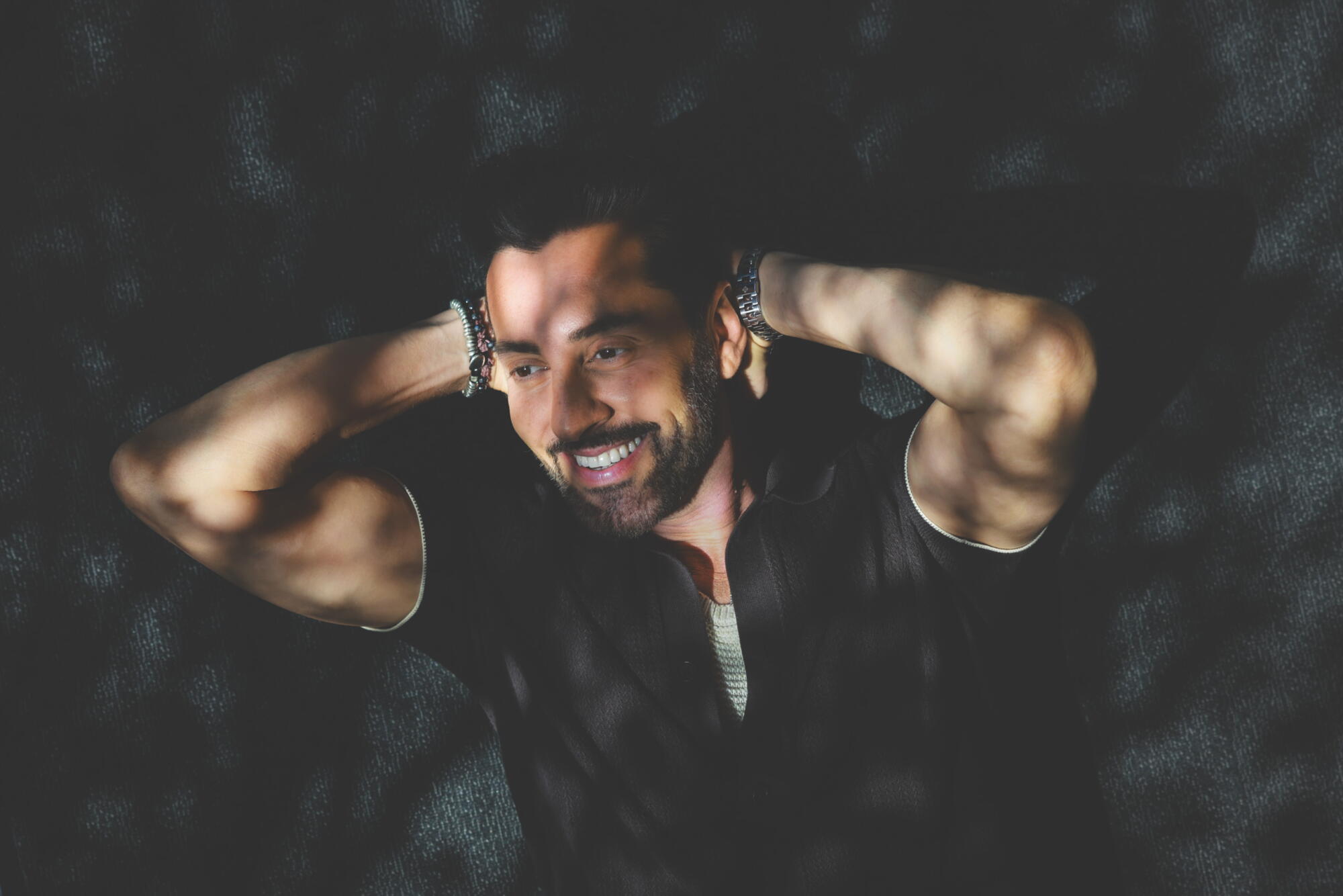  Comedian Max Amini poses for a portrait 