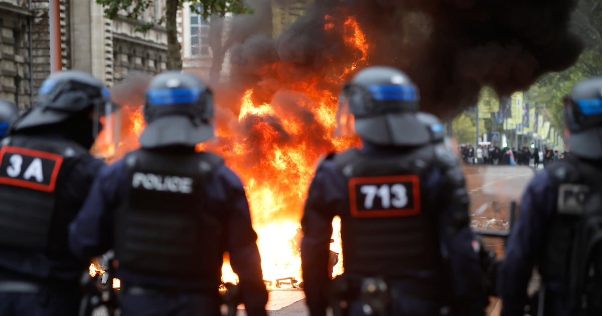 Attackers douse teacher in gas as students protest across France - CTV News