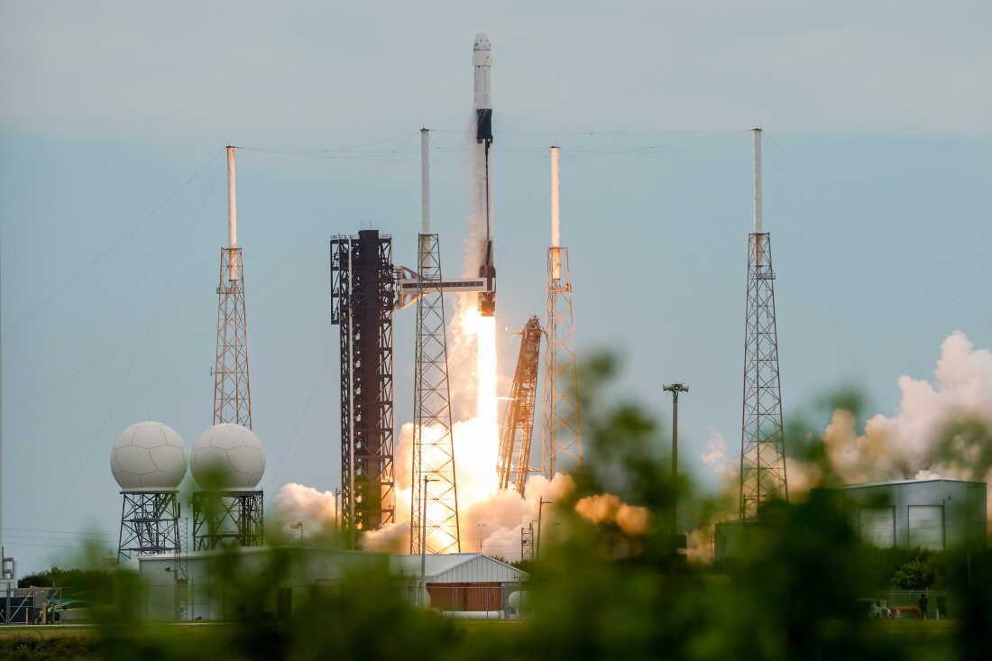 A SpaceX Falcon 9 rocket and Dragon spacecraft carrying NASA's Crew-13 lifts off Thursday from Cape Canaveral, Fla. SpaceX's Crew Dragon capsule "Grace" will take NASA astronauts Jessica Watkins and Luke Delaney, Canadian Space Agency astronaut Joshua Kutryk, and Roscosmos cosmonaut Sergey Teteryatnikov to the International Space Station for about six months.