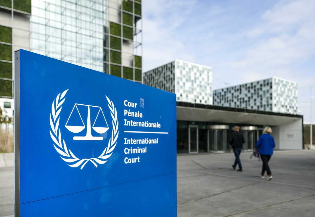 Exterior of the International Criminal Court building in The Hague.