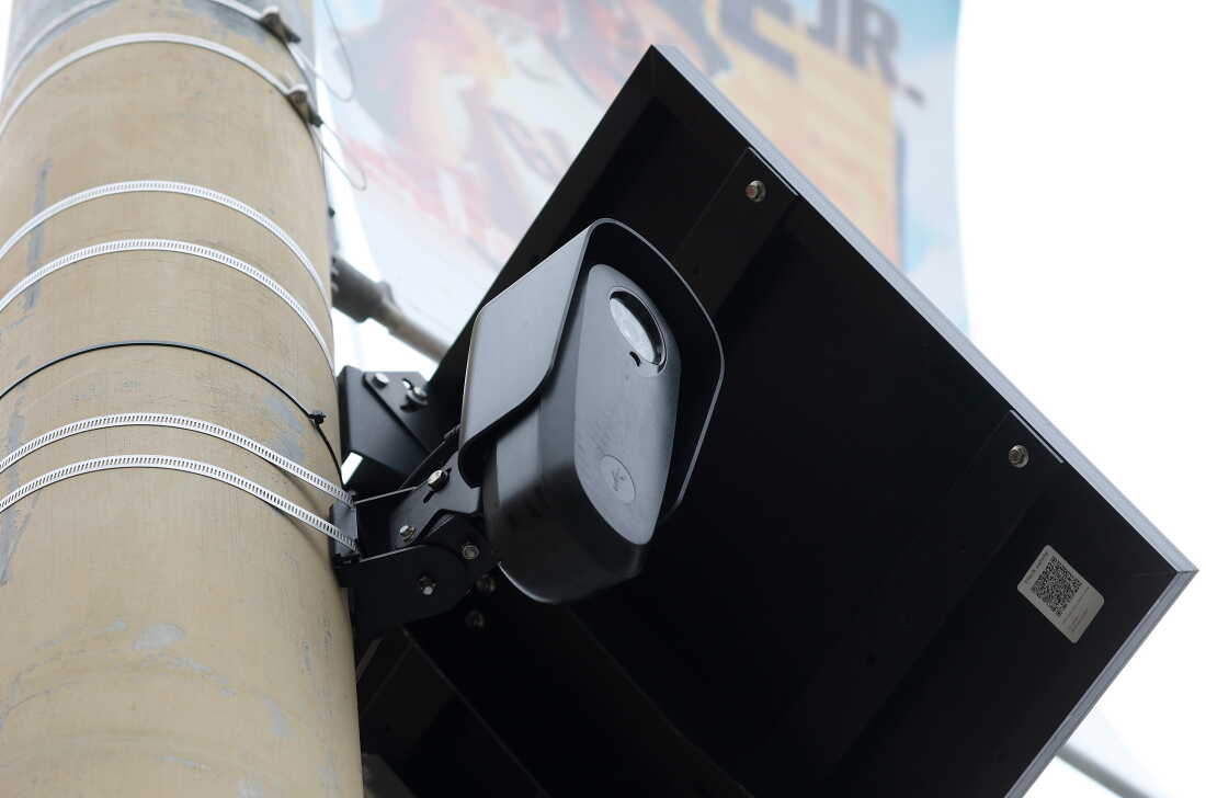 SAN FRANCISCO - JUNE 13: An automated license plate reader is seen mounted on a pole on June 13, 2024, in San Francisco.