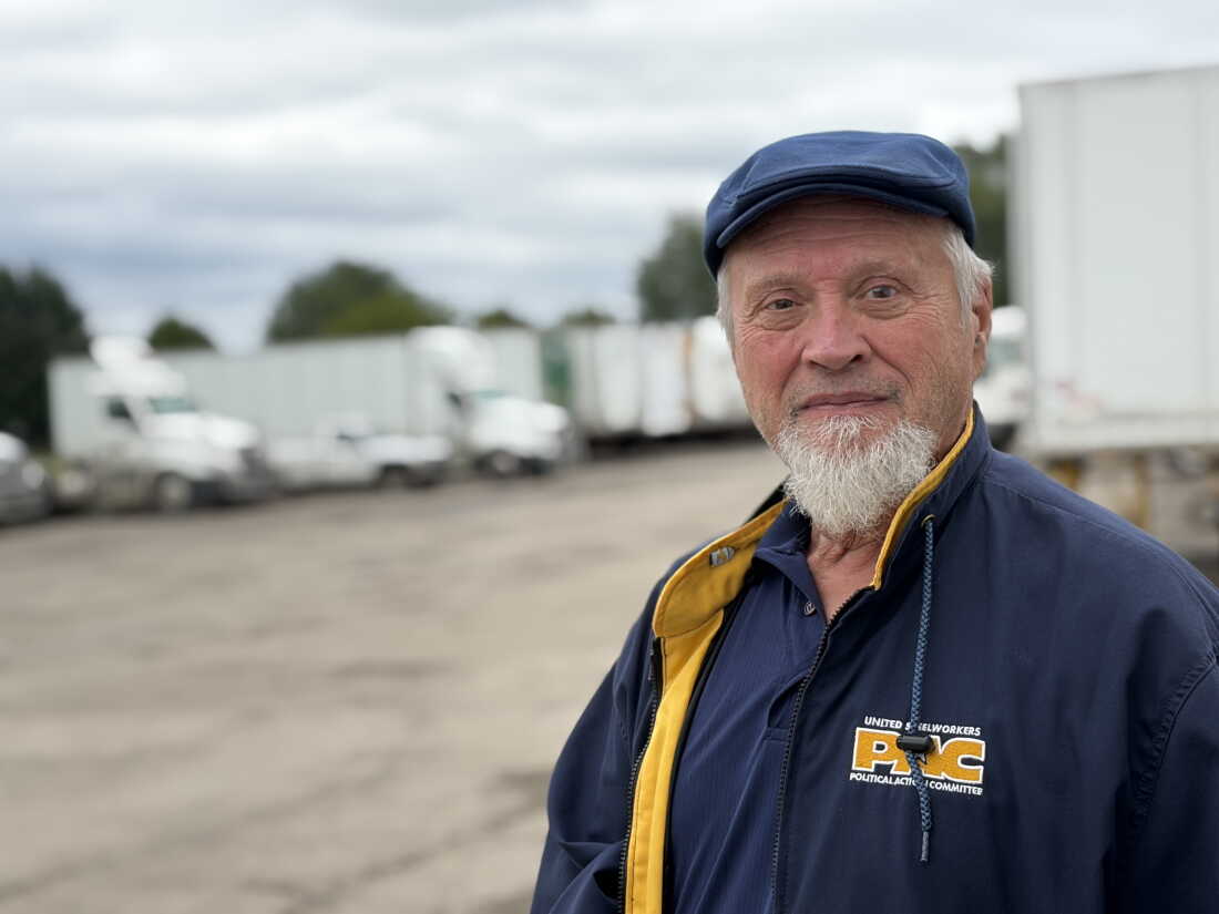 Dave Janiszewski spent 40 years working in a steel plant and then in a paper plant in central Ohio. The 72-year-old Democrat is now out canvassing for Sherrod Brown. "Anything that we needed, he was there for us," he says.