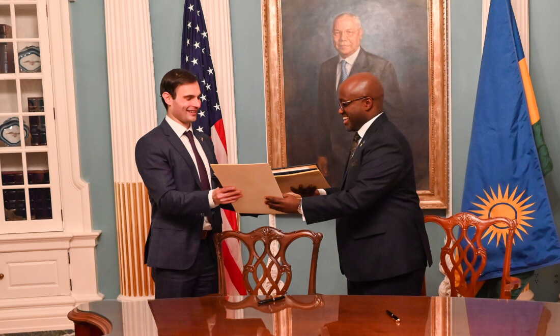 In December, State Department senior official Jeremy Lewin welcomed Rwanda Foreign Minister Olivier J.P. Nduhungirehe for the signing of a multi-year Memorandum of Understanding on global health cooperation.