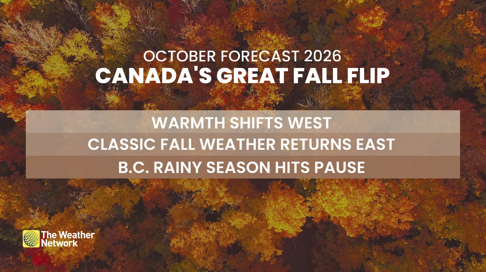 October 2026 forecast: Canada's great fall flip