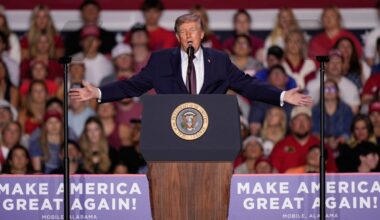 Trump Floats Naming Alabama Bridge Project as Rally Seats Sit Empty