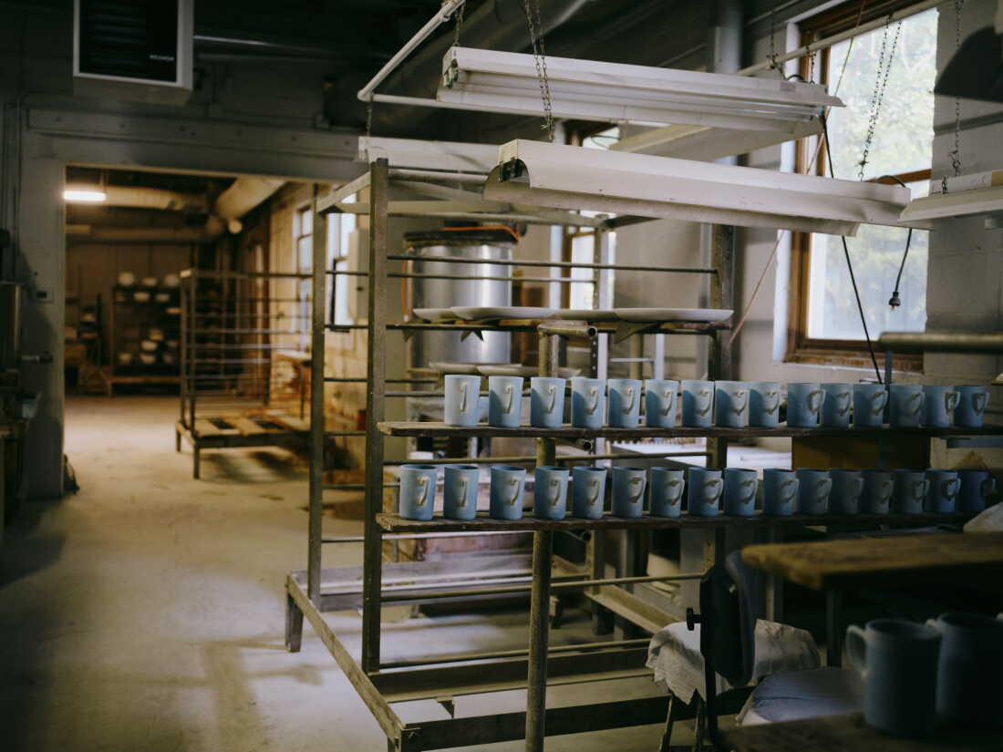 Scenes within the Prickard China factory in Antioch, IL