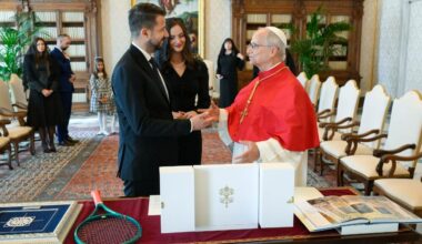Pope Leo XIV receives the President of Montenegro