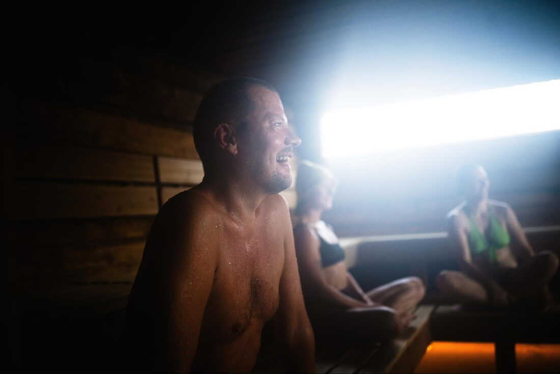 Tony Stepanow, from Finland, attends a sauna during the International Sauna Congress 2026 in Oslo, Norway, Sept. 25, 2026.
