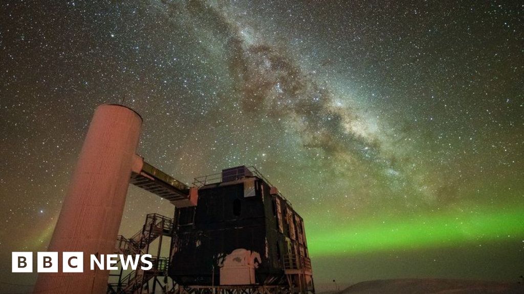 'Ghost particles' from space telescope wins physics Nobel - BBC