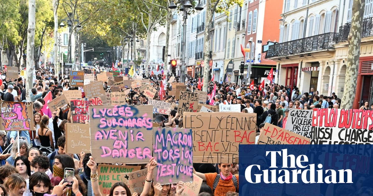 Schools blockaded as tens of thousands of protesters take to streets in France | France