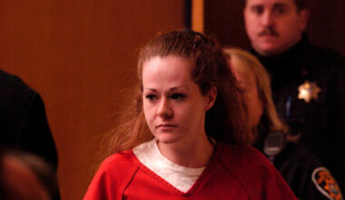 Christa Pike enters a Knox County Criminal Court