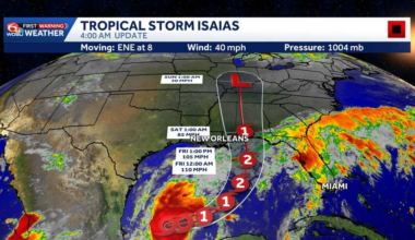 Tropical Storm Isaias: Louisiana monitoring Gulf forecast