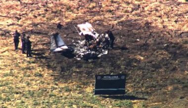 Petaluma plane crash kills 2, aerial views show severe wreckage