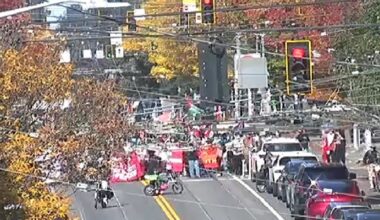 Protest shuts down roads in Seattle's Capitol Hill neighborhood