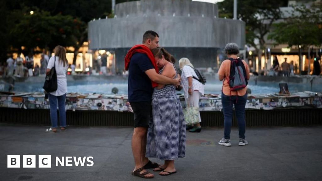 Israelis mourn 7 October attack victims as Gaza lies in ruins three years on - BBC