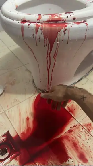 Erfan Nabian removes pellets from his body after being shot during protests in Isfahan on January 8, 2026.
