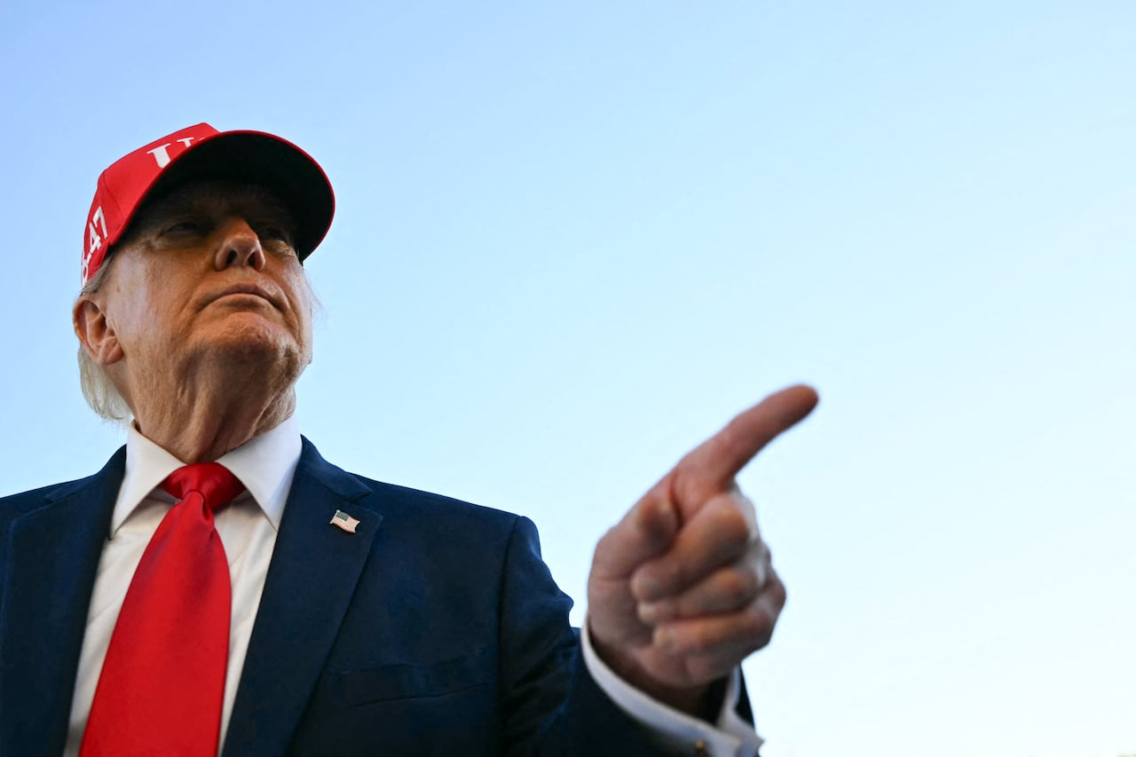 U.S. President Donald Trump speaks to the press at the White House. The Republicans have a huge financial advantage, which could help them close the polling gap with the Democrats.