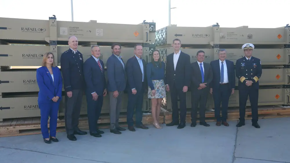 Arkansas Gov. Sarah Huckabee Sanders and Israeli officials. East Camden. Oct. 7, 2026. Courtesy of the governor's office.