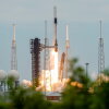 A SpaceX Falcon 9 rocket and Dragon spacecraft carrying NASA's Crew-13 lifts off Thursday from Cape Canaveral, Fla. SpaceX's Crew Dragon capsule "Grace" will take NASA astronauts Jessica Watkins and Luke Delaney, Canadian Space Agency astronaut Joshua Kutryk, and Roscosmos cosmonaut Sergey Teteryatnikov to the International Space Station for about six months.