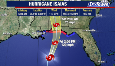 Hurricane Isaias rapid strengthening threatens northern Gulf coast