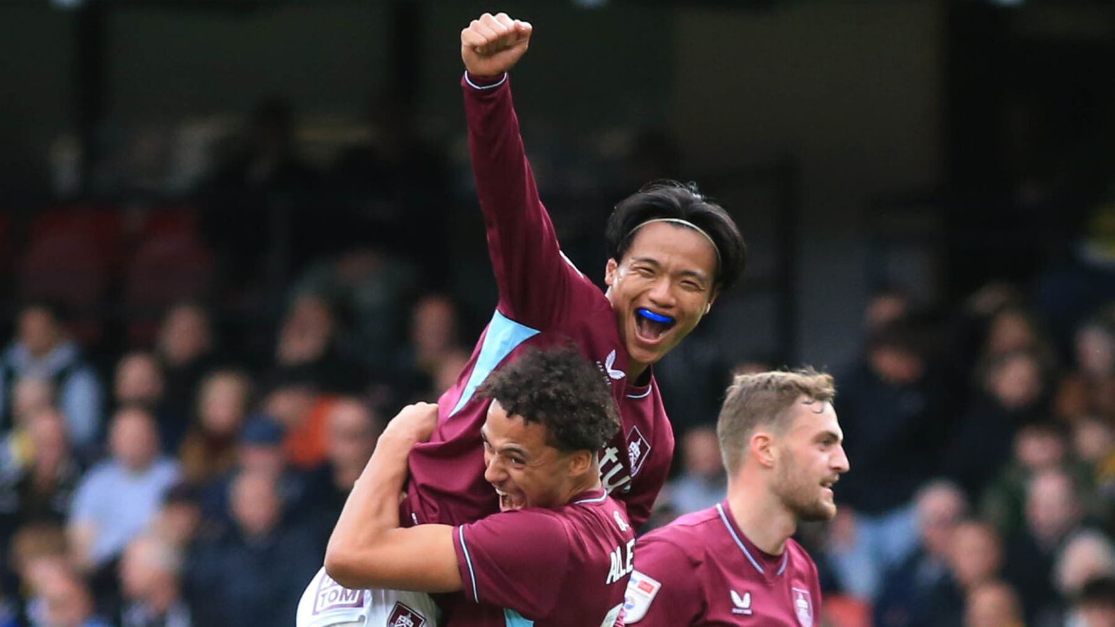 Reo Hatate scored Burnley's third at Vicarage Road