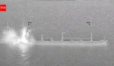 US fighter jet strikes cargo ship in Gulf of Oman as Iran blockade tightens
