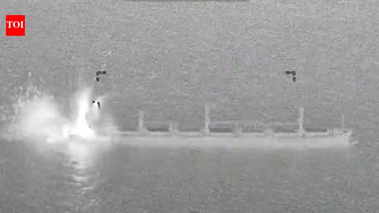 US fighter jet strikes cargo ship in Gulf of Oman as Iran blockade tightens