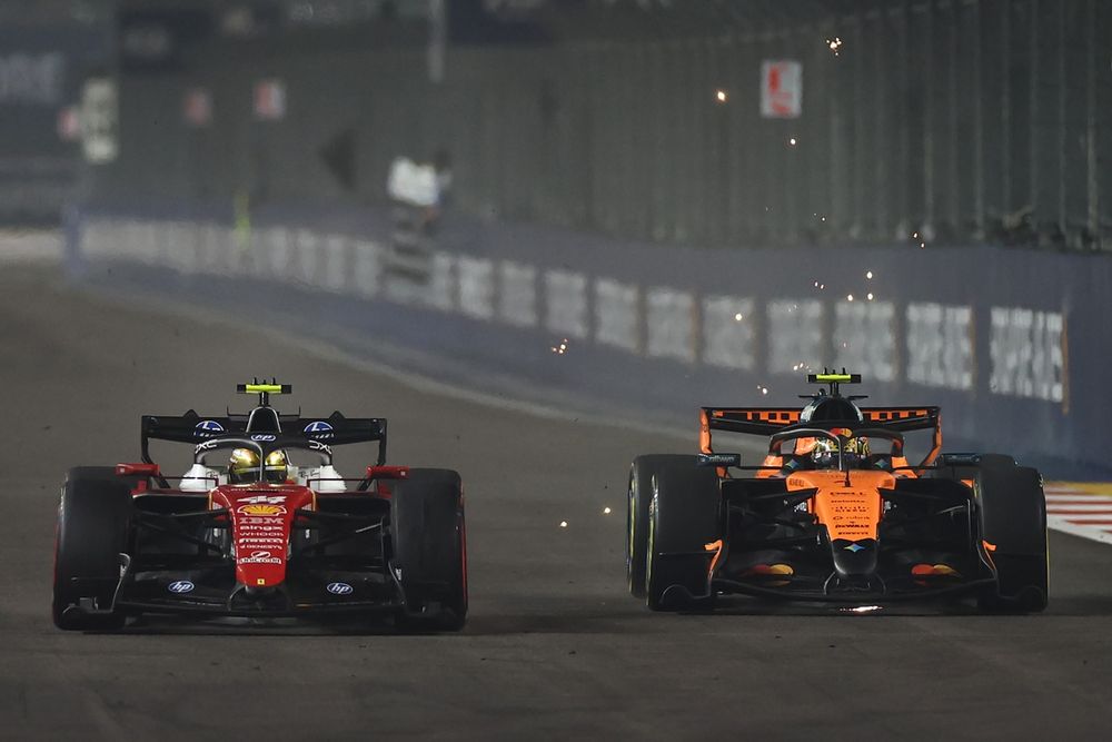 Lewis Hamilton, Ferrari, Lando Norris, McLaren