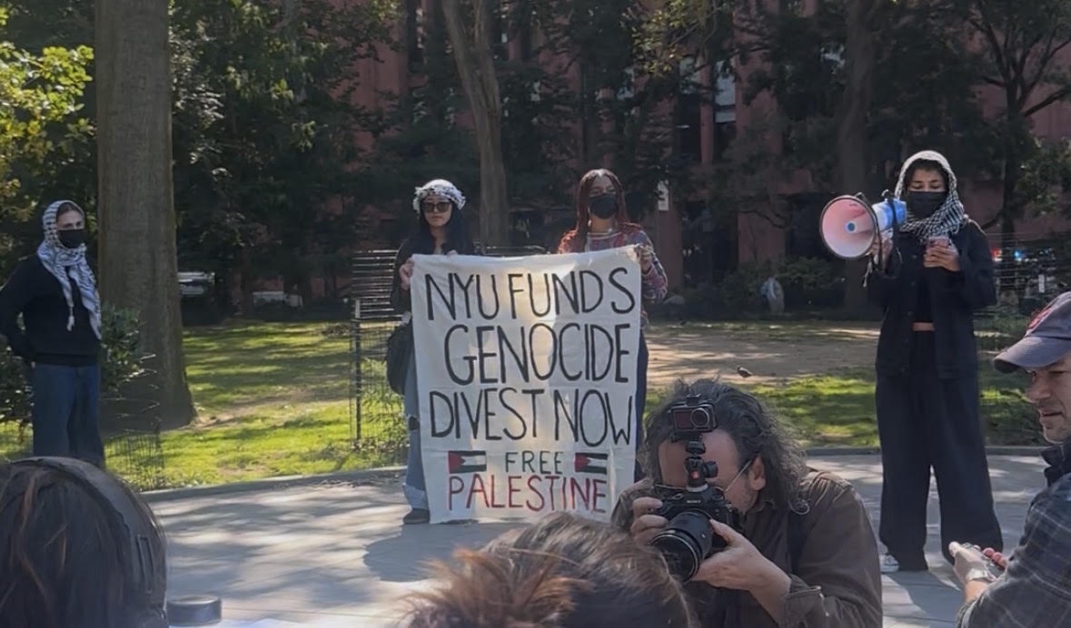 Students demand NYU cut ties with Israel after 3 years of genocide in Gaza — Fight Back! News
