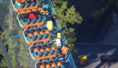 Person dies at Six Flags Over Georgia; video shows Goliath ride being evacuated in Austell