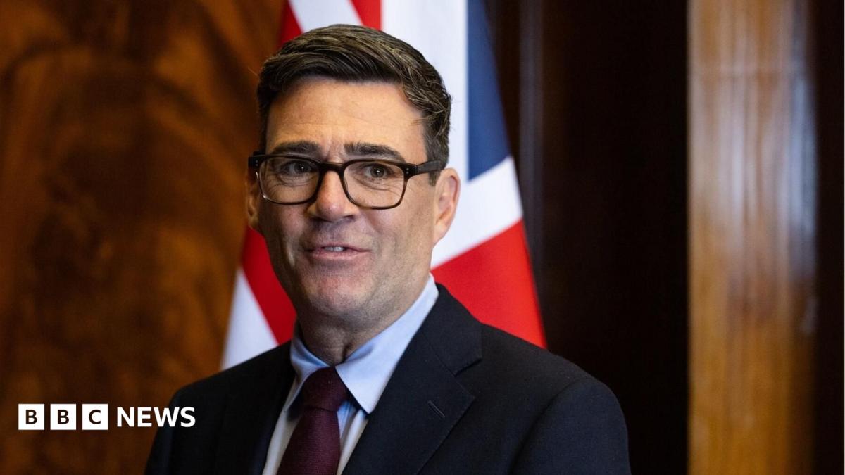 British Prime Minister Andy Burnham attends a bilateral meeting with Norway's Prime Minister Jonas Gahr Store on the opening day of the Labour Party annual conference in Liverpool on 27 September 2026.