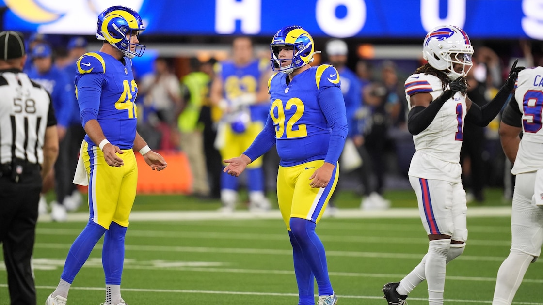 'Thiccer Kicker' Harrison Mevis Released by Rams After 2 Missed FGs vs. Bills, Replacement Revealed