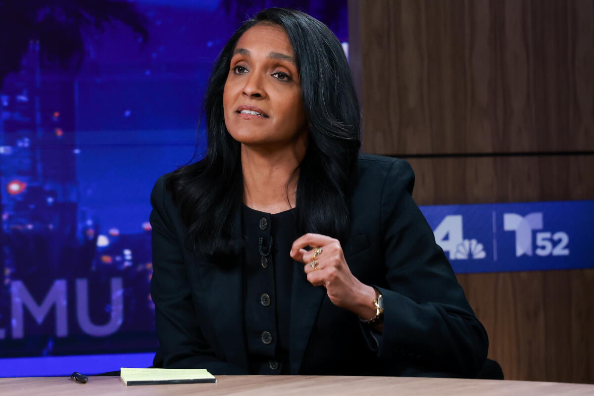 City Councilmember Nithya Raman during the debate.