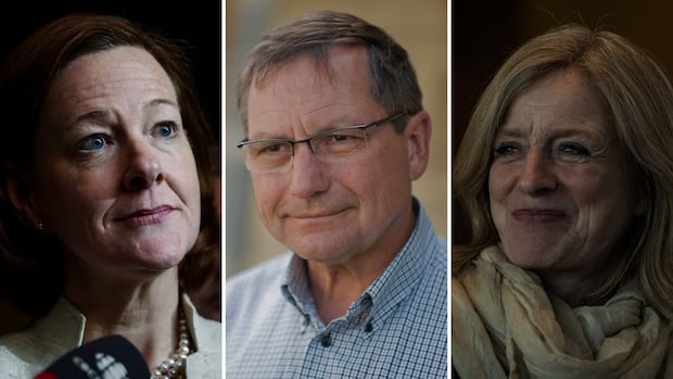 Uniting across political lines, former Alberta premiers urge ‘no’ vote on immigration questions