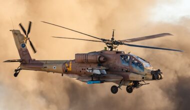 Israeli Air Force Apache attack helicopter during an exercise