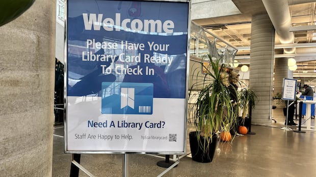 The downtown Hamilton library is restricting access to card holders once again