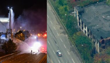 Northbound DVP closed tonight to make way for building demolition