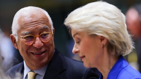 Ursula von der Leyen and Antonio Costa hold news conference at EU summit - watch live
