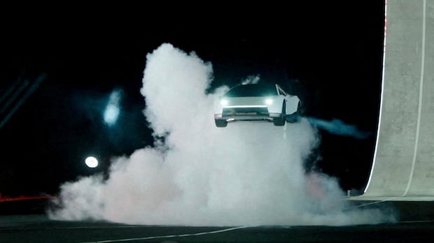 Tesla unveils Roadster that can flip in the air and land using thrusters
