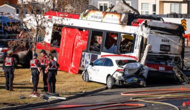 Police release details on fiery, fatal bus crash in Calgary