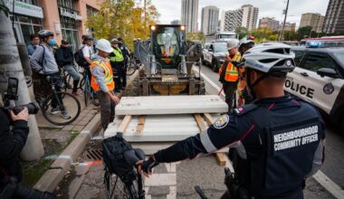 3rd person arrested as cyclists protest removal of bike lanes in Toronto