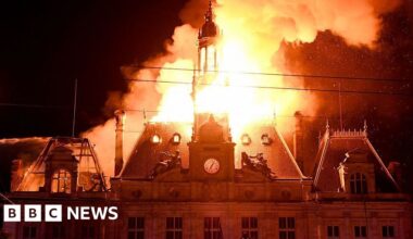 Violent clashes, looting and buildings ablaze in France as over 1,000 arrested after protests - BBC