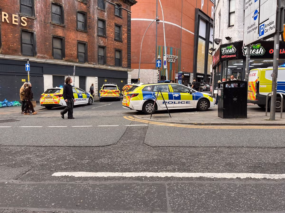 Police at the scene