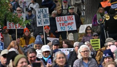 Crowd in Portland rallies around electing Maine Democrats on ‘No Kings Day’