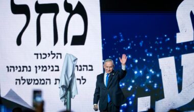 Prime Minister Benjamin Netanyahu attends a Likud election campaign event ahead of the upcoming general elections, in Tel Aviv, September 17, 2026.