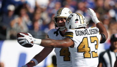 Saints survive J.J. McCarthy, Giants in 34-27 win