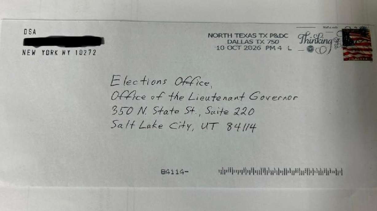 Utah's LG says Postal inspector intercepts letter with suspicious powder meant for her office