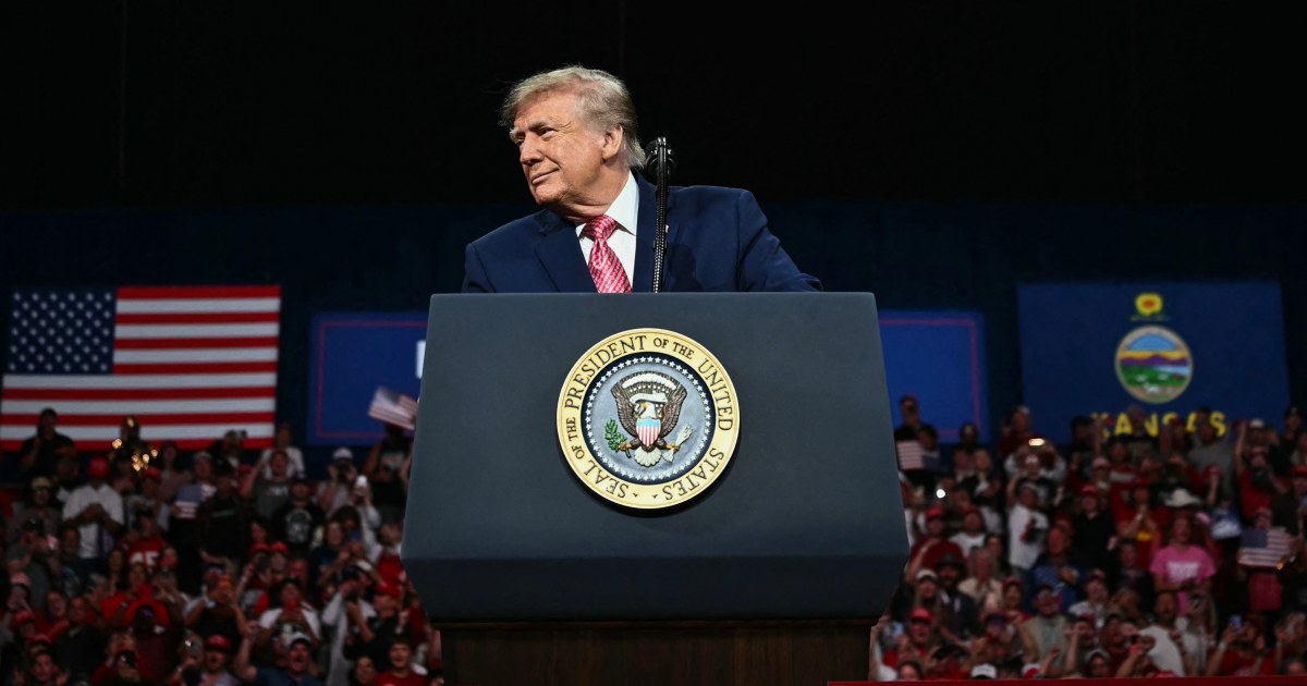 Trump uses antisemitic slur in defending Sen. Roger Marshall at Kansas rally